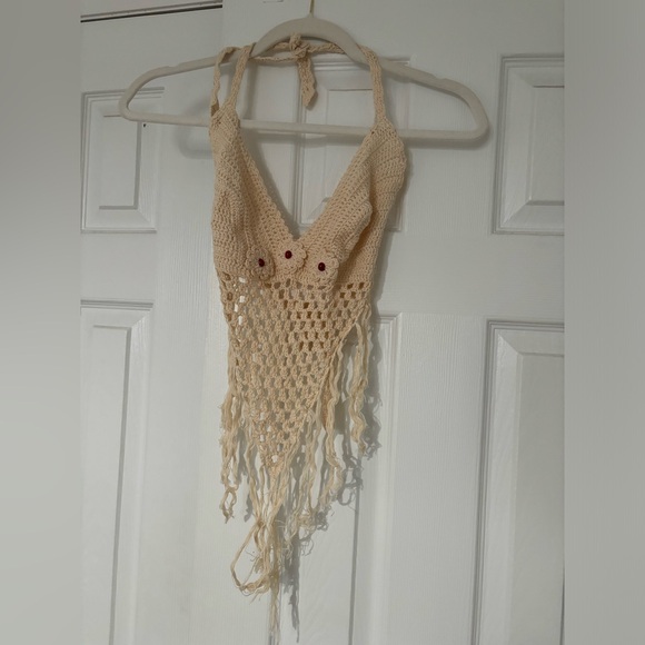 Handmade Crochet Halter Top - Picture 1 of 2
